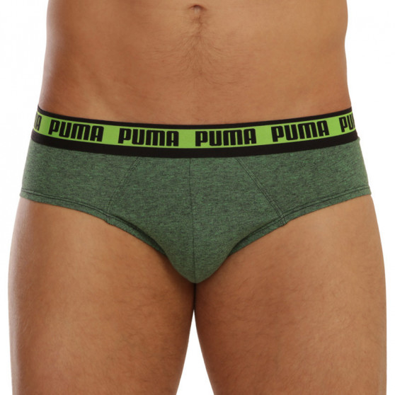 2PACK Zöld Puma férfi slip alsónadrág (701202513 002)