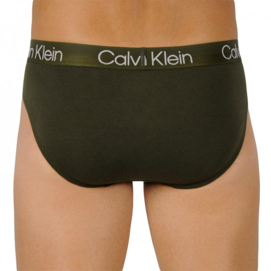 3PACK tarka  férfi slip alsónadrág NB2969A-UW6) Calvin Klein
