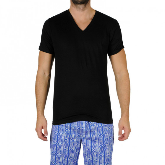 3PACK Fekete Calvin Klein férfi póló (NB4012A-001)