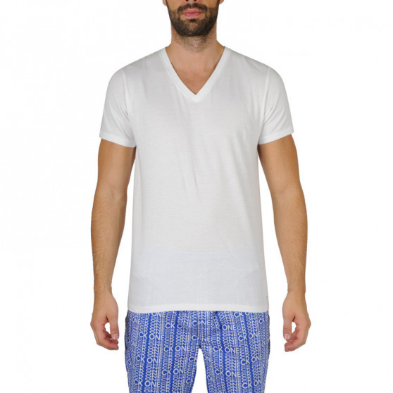 3PACK fehér Calvin Klein férfi póló (NB4012A-100)