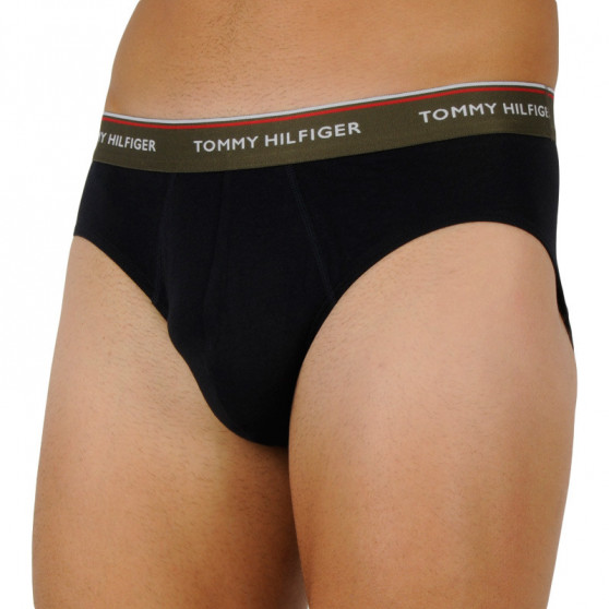 3PACK sötétkék Tommy Hilfiger férfi slip alsónadrág (UM0UM01655 0VW)