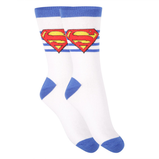 E plus M Fehér Superman  gyerek zoknik (SUPERMAN-B)