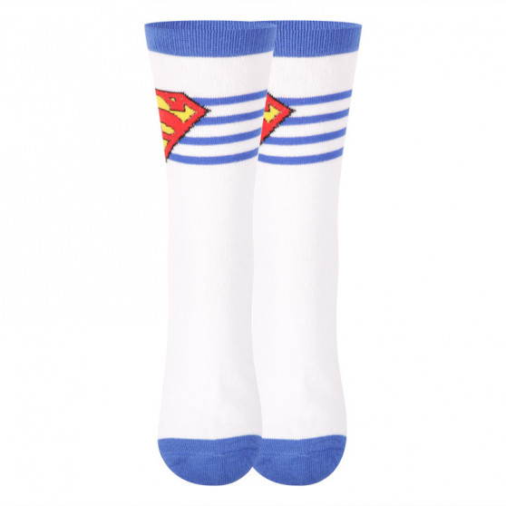 E plus M Fehér Superman  gyerek zoknik (SUPERMAN-B)