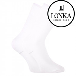 Lonka Fehér  hosszú zokni (Bioban)