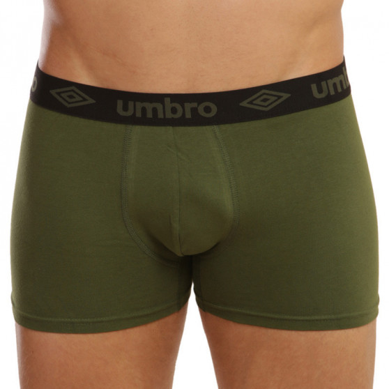 2PACK zöld Umbro férfi boxeralsó (UMUM0345 B)