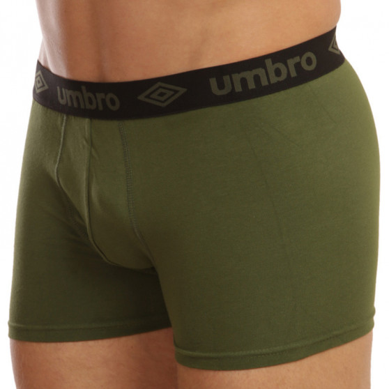 2PACK zöld Umbro férfi boxeralsó (UMUM0345 B)
