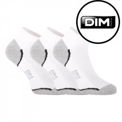3PACK fehér rövid DIM női zokni (DI0005US-A01)
