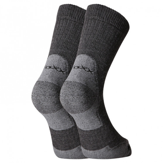 VoXX Sötét szürke merinó  zokni (Stabil)