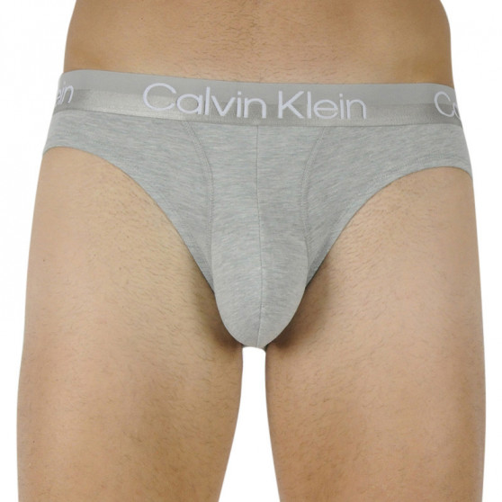 3PACK Férfi slip alsónadrág Calvin Klein tarka (NB2969A-UW5)
