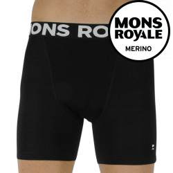 Mons Royale Fekete merinó  férfi boxeralsó (100088-1169-001)