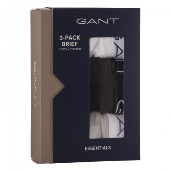 3PACK Férfi slip alsónadrág Gant tarka (900003001-093)