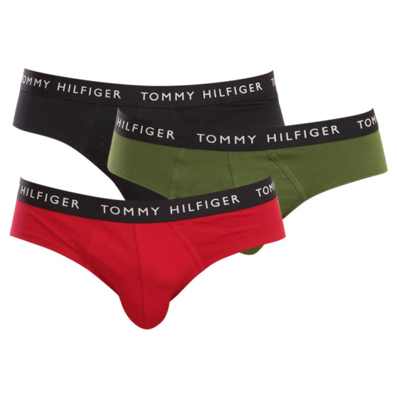 3PACK Férfi slip alsónadrág Tommy Hilfiger tarka (UM0UM02206 0XI)