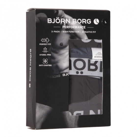 3PACK tarka Bjorn Borg férfi funkcionális boxeralsó (10000819-MP001)