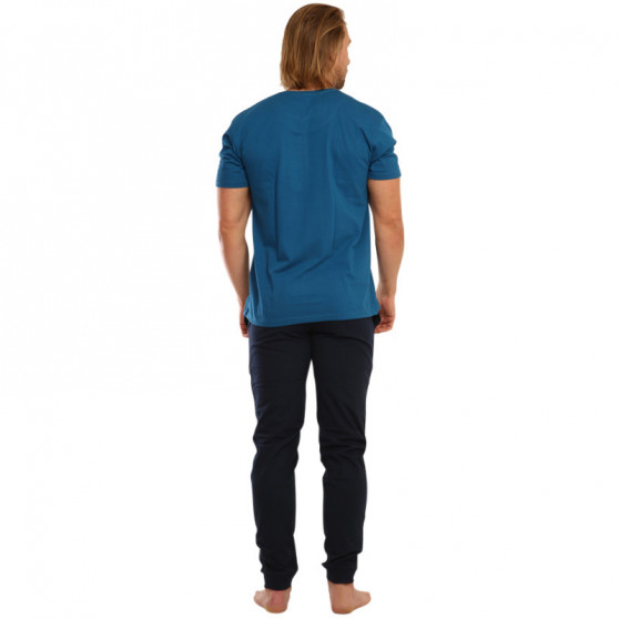 Cornette Kék Runner 2  férfi pizsama (462/182)