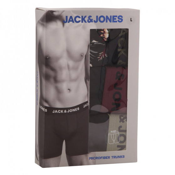3PACK tarka Jack and Jones férfi boxeralsó (12194284 - black)
