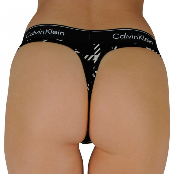 Fekete Calvin Klein női tanga (QF6861E-VG8)