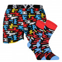 Styx Flat  art Férfi klasszikus boxeralsó sport gumival és zokni (BH1154)