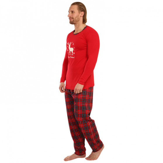 La Penna Piros  férfi pizsama (LAP-K-18004)