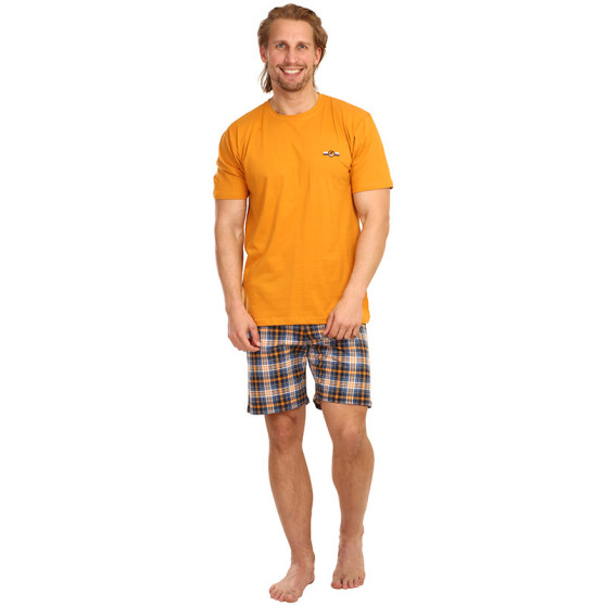 Cornette Narancssárga Mark  férfi pizsama (326/111)