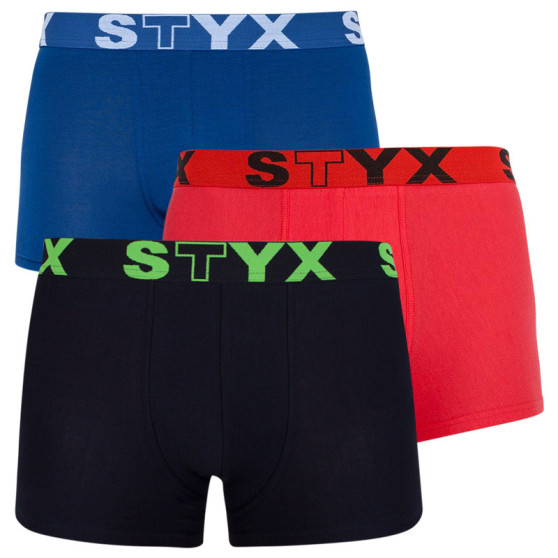 3PACK tarka férfi boxeralsó Styx sport gumi (G9626864)