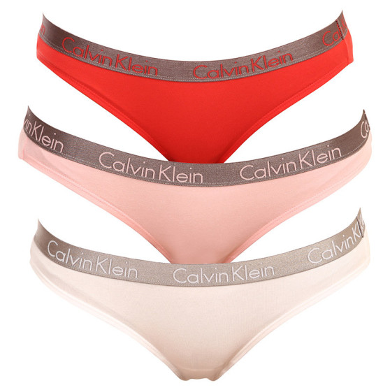 3PACK tarka Calvin Klein női alsók (QD3561E-W5E)