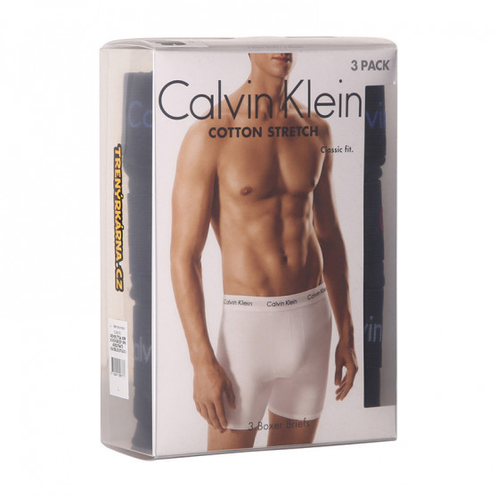 3PACK fekete Calvin Klein férfi boxeralsó (NB1770A-X09)