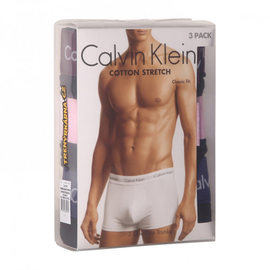 3PACK fekete Calvin Klein férfi boxeralsó (U2664G-WHX)