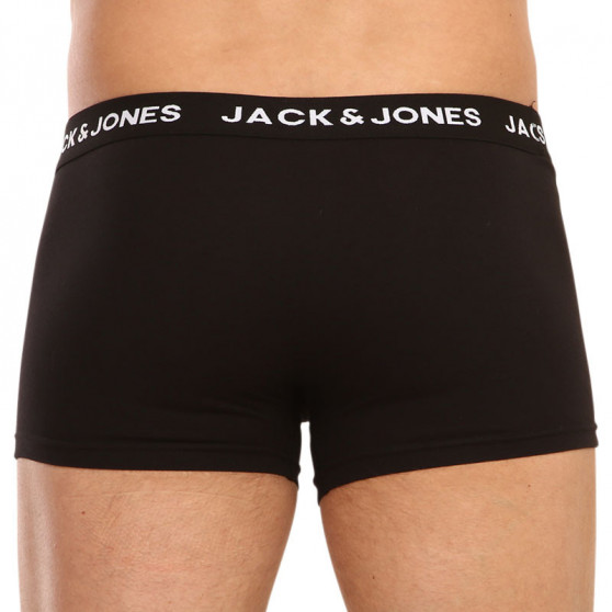 5PACK fekete Jack and Jones férfi boxeralsó (12142342 - blue/black)