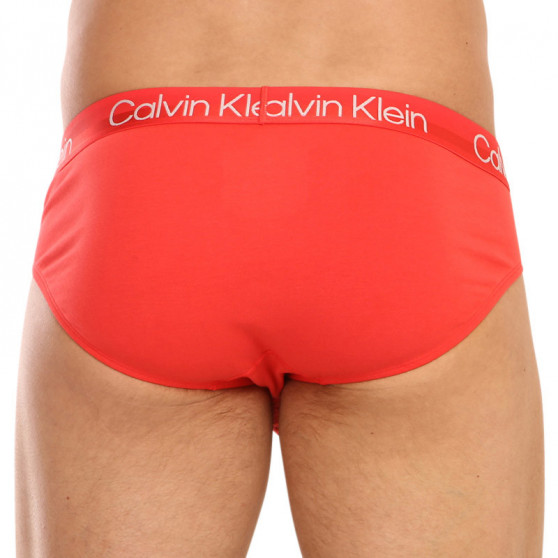 3PACK Férfi slip alsónadrág Calvin Klein tarka (NB2969A-XYE)