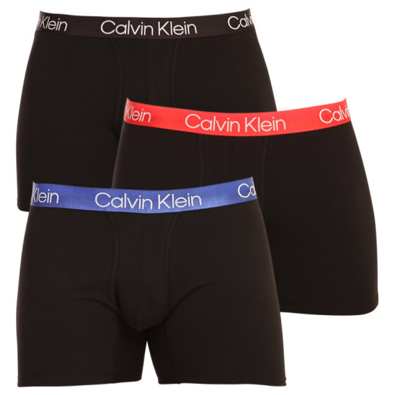 3PACK fekete Calvin Klein férfi boxeralsó (NB2971A-XYD)