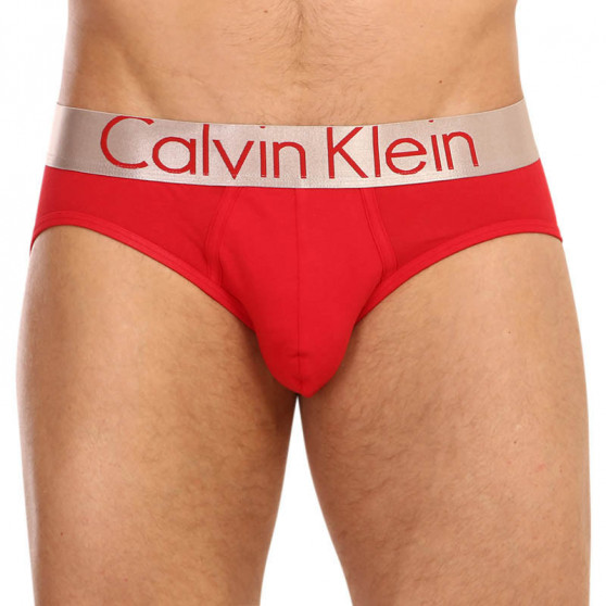 3PACK Férfi slip alsónadrág Calvin Klein tarka (NB2452A-W2G)