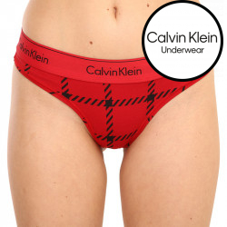 Calvin Klein Piros  női tanga (QF6861E-VGM)