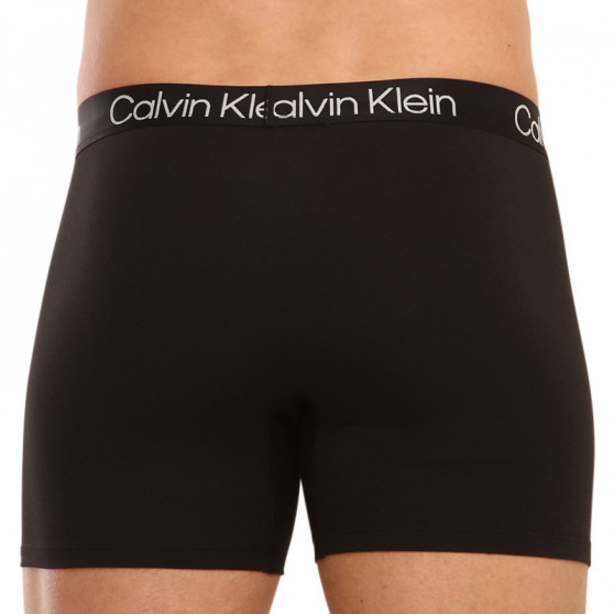 3PACK fekete Calvin Klein férfi boxeralsó (NB2971A-UWA)