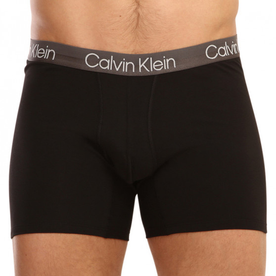 3PACK fekete Calvin Klein férfi boxeralsó (NB2971A-UWA)