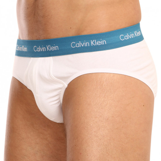 3PACK fehér Calvin Klein férfi slip alsónadrág (U2661G-1TS)