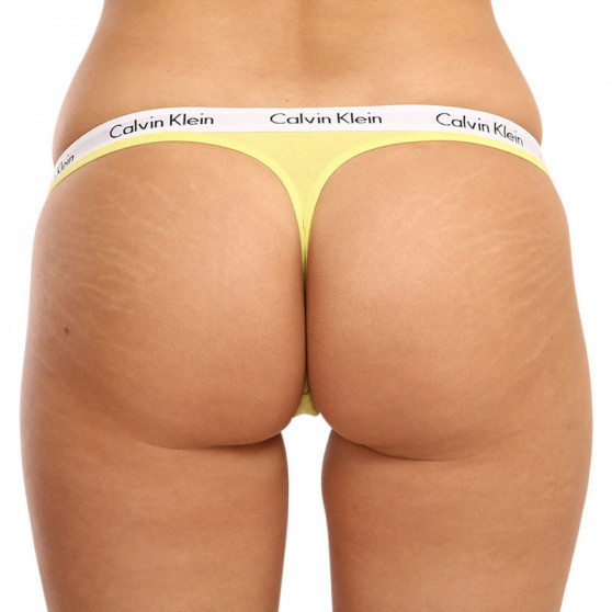 3PACK tarka Calvin Klein női tanga (QD3587E-13X)