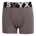 Sötét szürke gyerek boxeralsó Styx sport gumi (GJ1063)