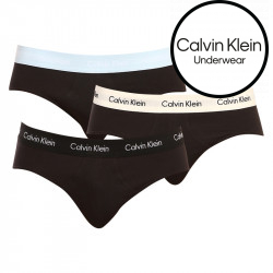3PACK fekete Calvin Klein férfi slip alsónadrág (U2661G-1UV)