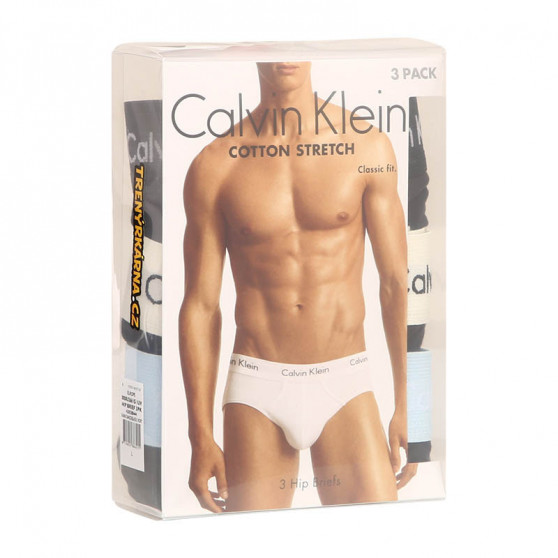 3PACK fekete Calvin Klein férfi slip alsónadrág (U2661G-1UV)