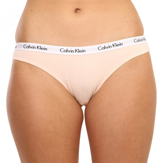 3PACK nagyméretű tarka Calvin Klein női alsók (QD3801E-13X)