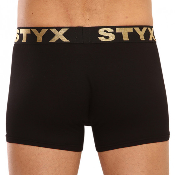 Fekete férfi boxeralsó Styx / KTV sport gumi - fekete gumi (GTC960)