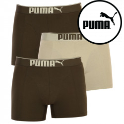 3PACK zöld Puma férfi boxeralsó (100000896 009)