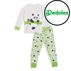 Vidám gyerek pizsama Dedoles Panda és bambusz (D-K-SW-KP-C-C-1443)