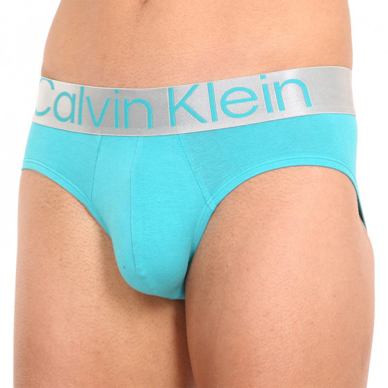 3PACK Férfi slip alsónadrág Calvin Klein tarka (NB3129A-13C)
