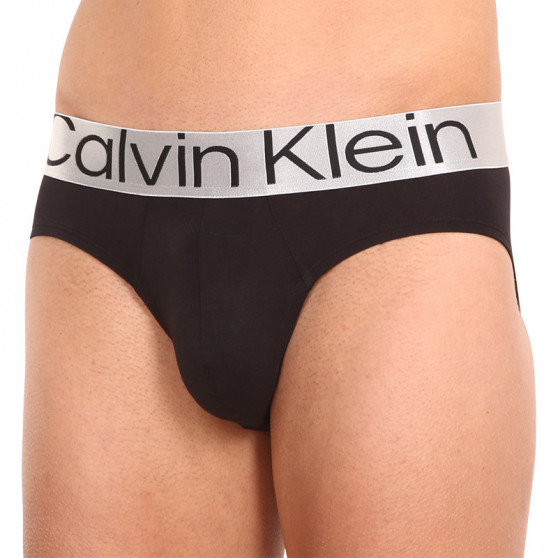 3PACK Férfi slip alsónadrág Calvin Klein tarka (NB3129A-13C)