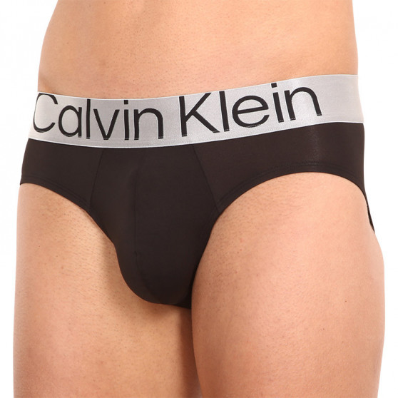 3PACK Fekete Calvin Klein férfi slip alsónadrág (NB3073A-7V1)