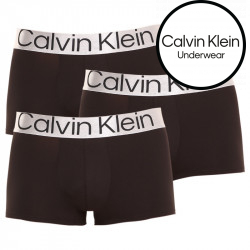 3PACK fekete Calvin Klein férfi boxeralsó (NB3074A-7V1)