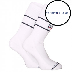 2PACK fehér Tommy Hilfiger hosszú zokni (701218704 001)