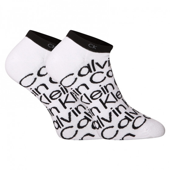 2PACK Fehér rövid Calvin Klein zokni (701218714 002)