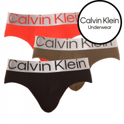 3PACK tarka Calvin Klein férfi slip alsónadrág (NB3073A-13B)